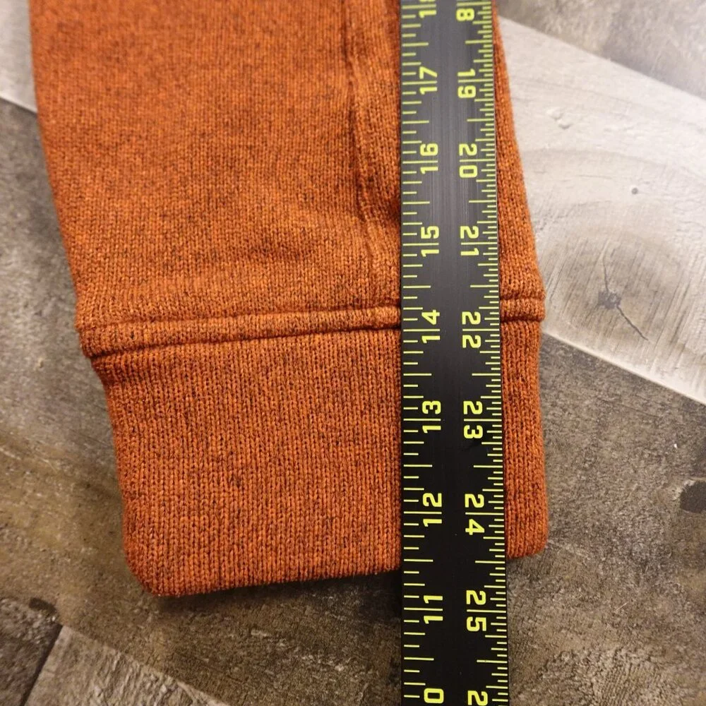 Banana Republic Polartec Quarter Zip Fleece Men’s Size‎ Medium Rust Orange Warm